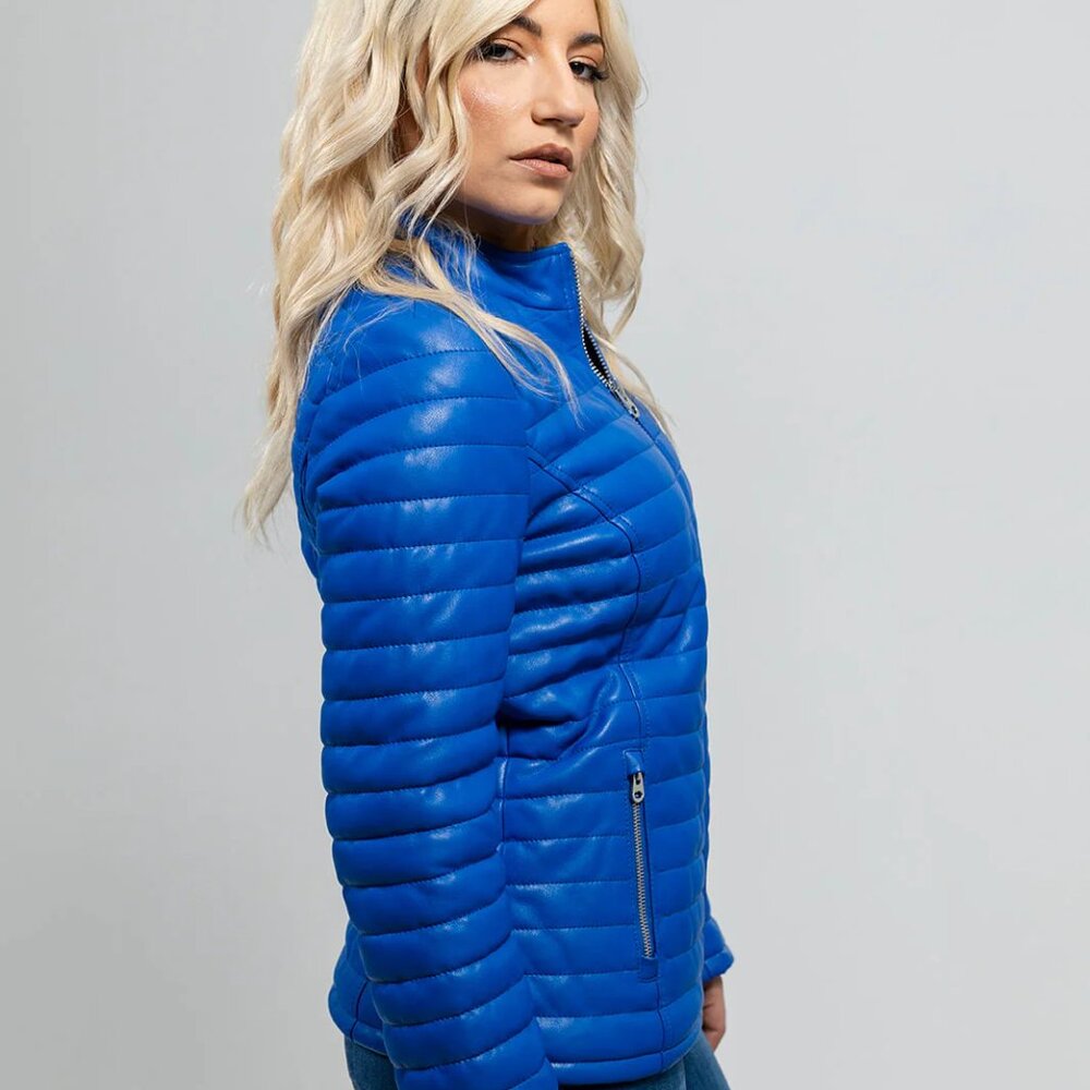 Skylar Women's Vegan Faux Leather Jacket - Picture 4 of 5